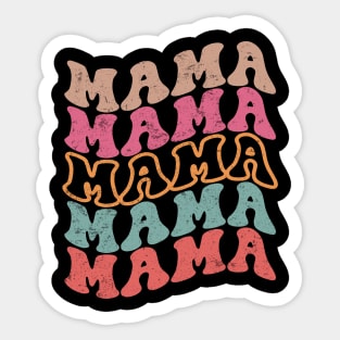 Mother's Day 2024 - Mama Retro Groovy Sticker